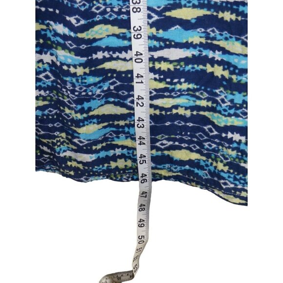 Cp Shades Womens Dress Blue Green Pullover Midi‎ Maxi Sundress Boho - Picture 6 of 8